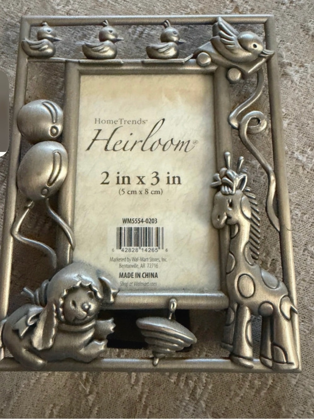Heirloom Silver Baby Animal Picture Frame - 2 x 3 in